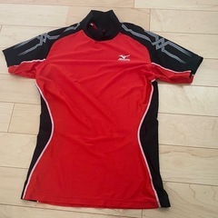Mizuno 半袖アンダーシャツ レッド/ブラック/0ー受け渡し決定ー