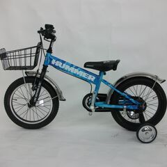 ☆新品・未使用　幼児用自転車　16インチ　ハマーキッズ　カモフラージュブルー　サイクルギャリラリー周南の画像