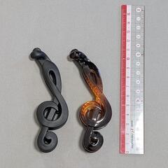音符のバナナクリップ2つセットの画像