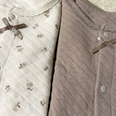 ☆西松屋☆キルトロンパース　70 　2枚セットの画像