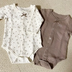 ☆西松屋☆キルトロンパース　70 　2枚セットの画像
