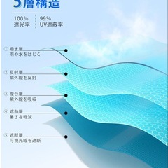 折り畳み傘　ホワイト　軽量の画像