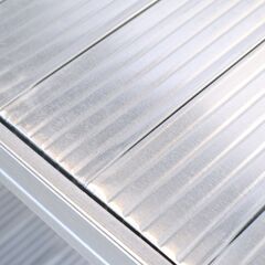 イタリア発祥の業務用シェルフ収納ブランド METALSISTEM(メタルシステム)の4段シェルフ。店舗什器などにもおススメのインダストリアルなオープンシェルフは飾り棚としても♪の画像