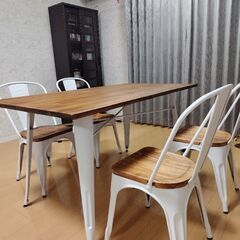 ダイニングテーブルセット&透明テーブルマット