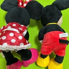 ミッキーマウス・ミニーマウス ぬいぐるみセットの画像