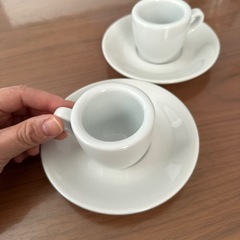 エスプレッソ用カップ&ソーサー2組