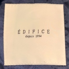 新品 EDIFICE コート チェスターフィールド Super 120’s Wool  エディフィス ネイビー 紺 Mの画像