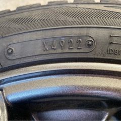 軽スタッドレスタイヤ ホイール付 155/65R14 22年最終 バリ山　ダンロップ ウィンターマックス02の画像