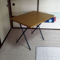 ★新古★キャンプテーブル コーナン オリジナル 踏み台 セットの画像