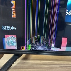 ハイセンス製55インチテレビ　パネル割れ　ジャンク品の画像