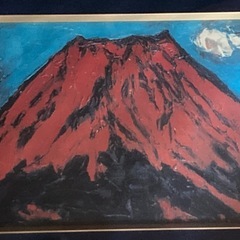 赤富士　林武　作の画像