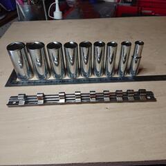 インチ〓ソケット9点セット  [chrome vanadium] 