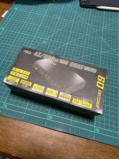 【未使用品】4K/60fps対応HDMI切替器　1,000円
