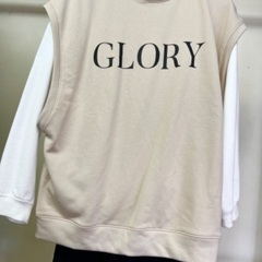 (新品)スウェットベストMベージュの画像