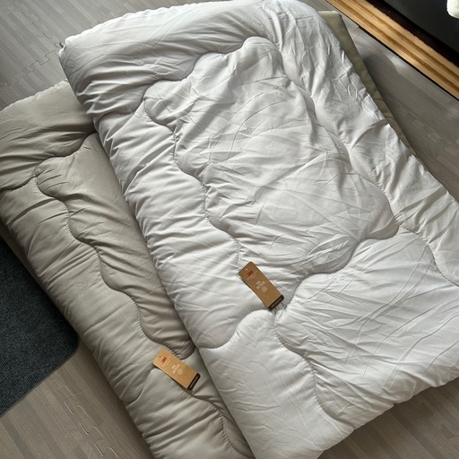 新品未使用！シンサレート掛け布団2枚セット　フリース生地×ピーチスキン生地　\nリバーシブル