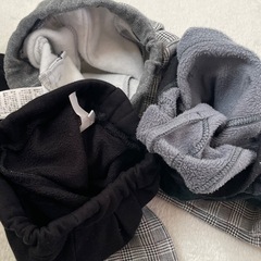 美品　80サイズ 裏地あったかパンツ 3枚セット 裏起毛　キッズ　ベビーの画像