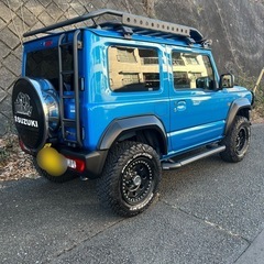 ジムニー！軽自動車！4WD！オートマ！令和3年式！車検令和8年11月！グリルガード等フルカスタムの画像