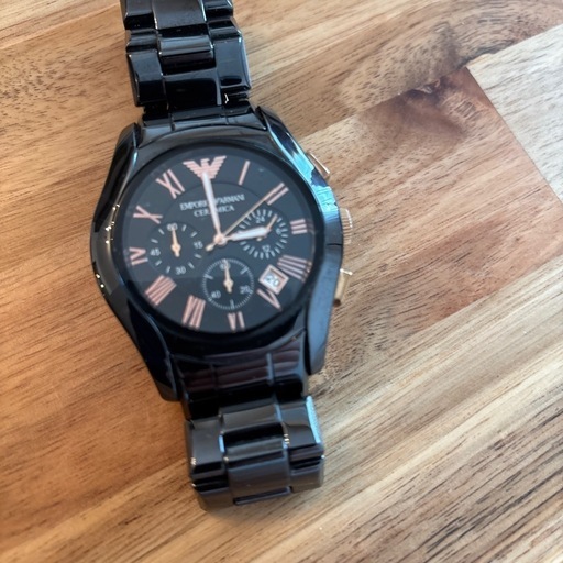 Emporio Armani メンズ腕時計　黒