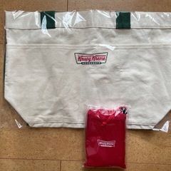 新品未使用クリスピークリームドーナツキャンバストートバッグ＆エコバッグ