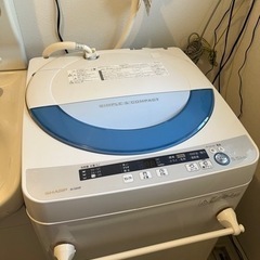 差し上げます シャープ 全自動洗濯機