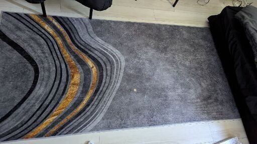 その他 Rag grey and yellow 100*200 cm