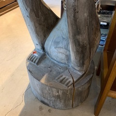アジアンな置物　木彫りの画像