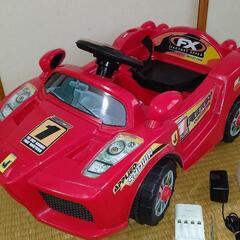 電動乗用ラジコンカー フェラーリ風 プロポ操作&ペダル式 乗用玩具