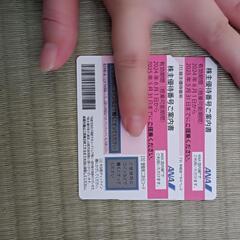 全日空ANA優待券２枚セット　飛行機が定価の半額で乗れます。期限...