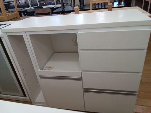 ★ジモティ割あり★  カウンター収納 ホワイト H90×D40×W105 クリーニング済み TK3948