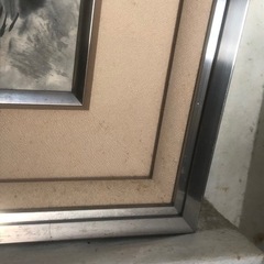 50号アルミ額　付属の水墨画は平泉の金色堂ですの画像