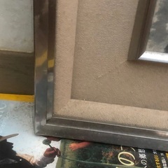 50号アルミ額　付属の水墨画は平泉の金色堂ですの画像