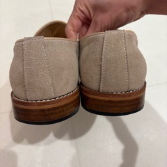 本革　ローファー　スエードの画像