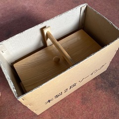 【値下げしました‼️】新品 裁縫 木製ソーイングボックス お裁縫箱（2段）の画像