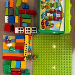 LEGO Duploブロックセット、フィギュア付き、車タイヤ、大...