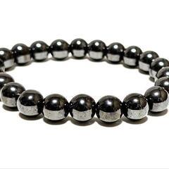 ヘマタイト　丸玉ブレスレットの画像