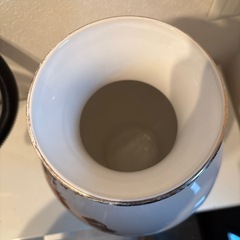 明陶　花入れ　壺の画像