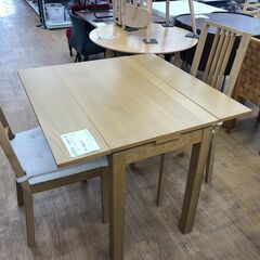 ★ジモティ割あり★ IKEA　イケア ダイニングセット ナチュラル W49-89×D90×H74 クリーニング済み SJ8290