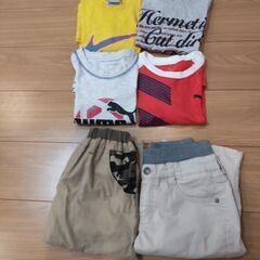 夏服6点 子供服6点男の子140～160  Tシャツと半ズボン 