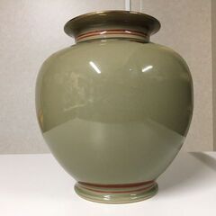 九谷焼　圓山作　花瓶・壺　孔雀　鳳　花鳥図　金彩　金縁　花器 陶芸 工芸品の画像