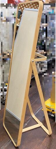 ジ89/ IKORNNES イコルネス スタンドミラー 姿見 ミラーガラス アッシュ サイズ 約 49x168 cm