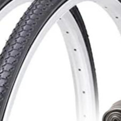未使用　26インチ自転車タイヤ セット(タイヤ・チューブ・リムバンド各1セット)の画像