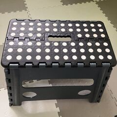 折り畳み式プラスチック踏み台 1段 の画像
