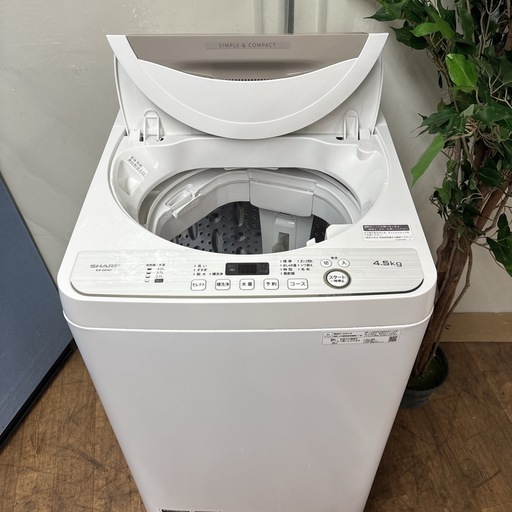 I685 ? SHARP 洗濯機 （4.5㎏） ⭐ 動作確認済 ⭐ クリーニング済