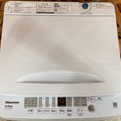 【愛品館江戸川店】保証充実　ハイセンス　2022年製　6.0kg全自動洗濯機　HW-T60Hの画像