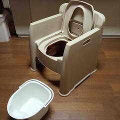 アロン化成 背付ポータブルトイレ楽立ADの画像