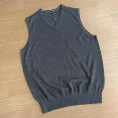 中古　スクールベスト　制服　Ｍ　グレー　トップバリュ　イオン