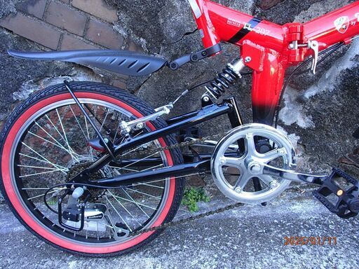 ☆実走行5km以下美品 20インチ折りたたみ自転車トニーノ