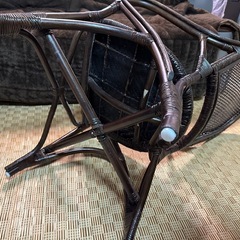 籐の椅子 籐 ダイニングチェアーの画像