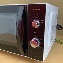 電子レンジ TOSHIBA 東芝 ER-WM17 2023年製 フラットテーブルの画像