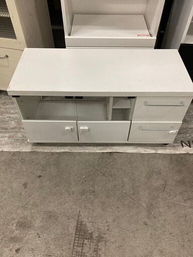 【D-308】テレビ台　ホワイトカラー　中古　激安